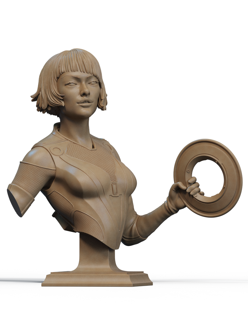 Quorra Resin Bust - view 1