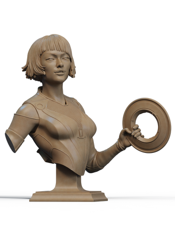 Quorra Resin Bust - view 1