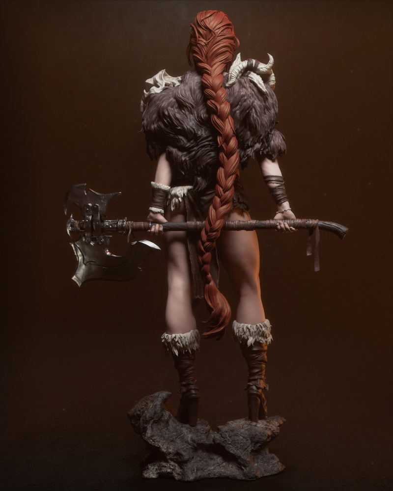 Barbarian Queen Resin Statue - view 6