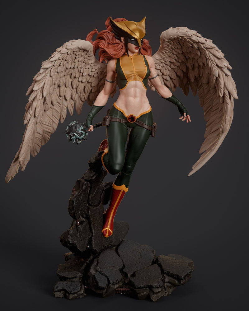 Hawkgirl Resin Statue - view 6