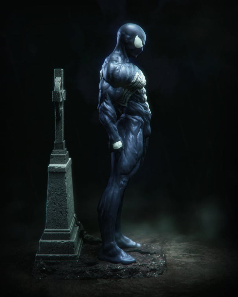 Symbiote Spiderman Resin Statue - view 5