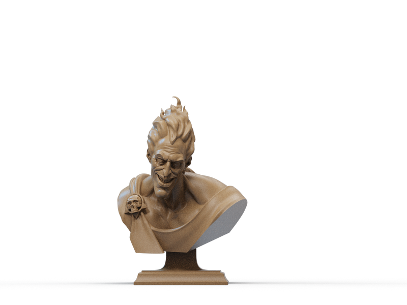 Hades Resin Bust - Design 1 - view 2