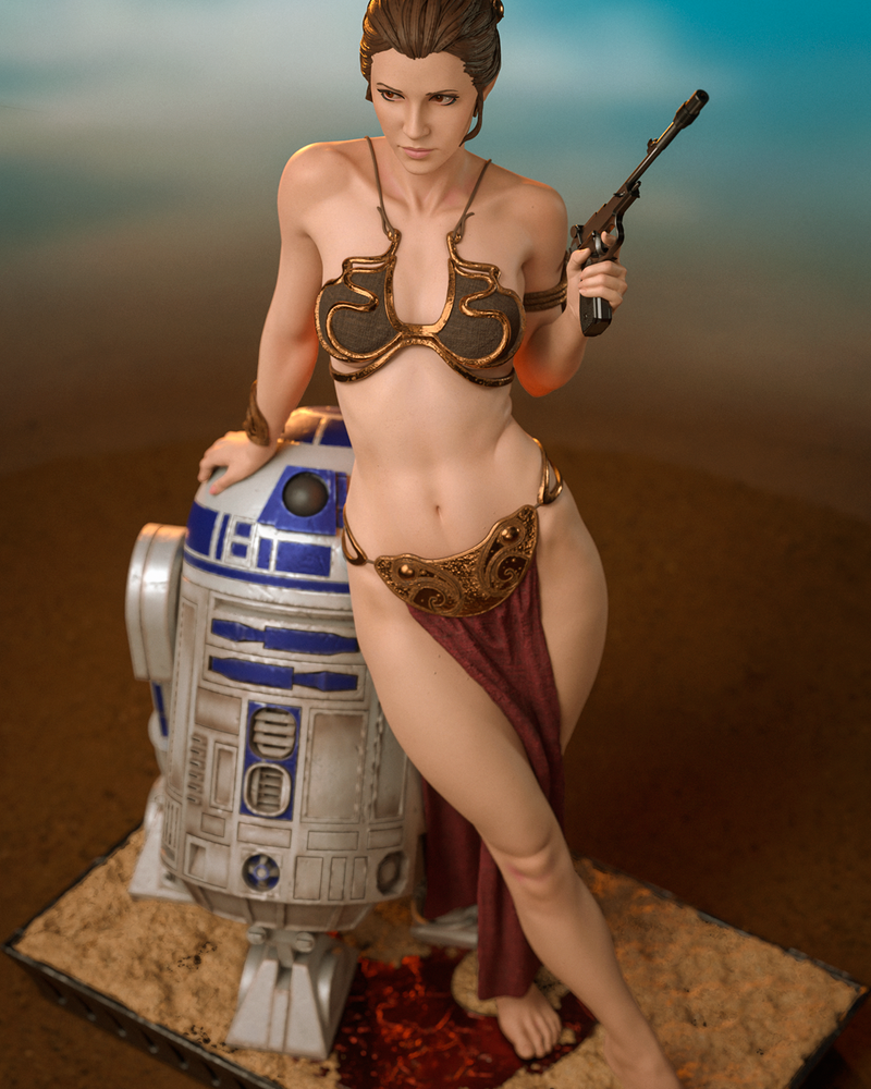 Princess Leia Resin Statue - view 3