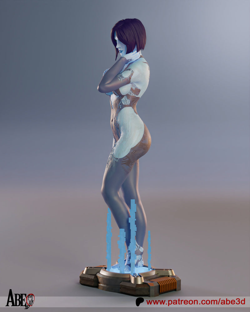 Cortana Resin Statue - view 2
