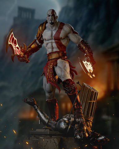 Kratos Resin Statue - Design 2 - view 1