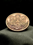 Three Fates Moirai Coin 40mm Copper Engraved Weavers of Fate Art Medallion