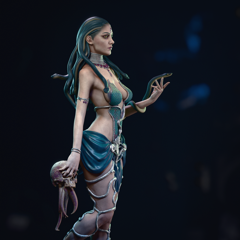Medusa Resin Statue - Design 1 - view 6