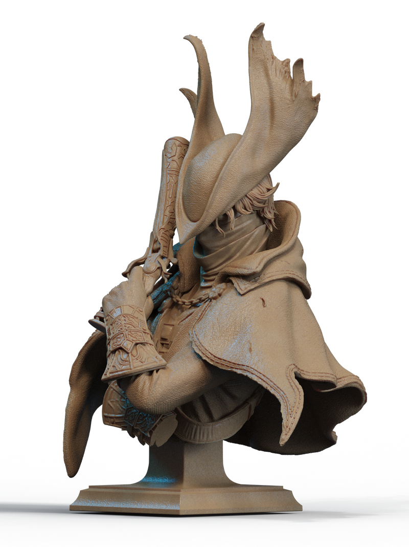 The Hunter Resin Bust - view 2