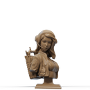 Retro Astronaut Resin Bust - view 1