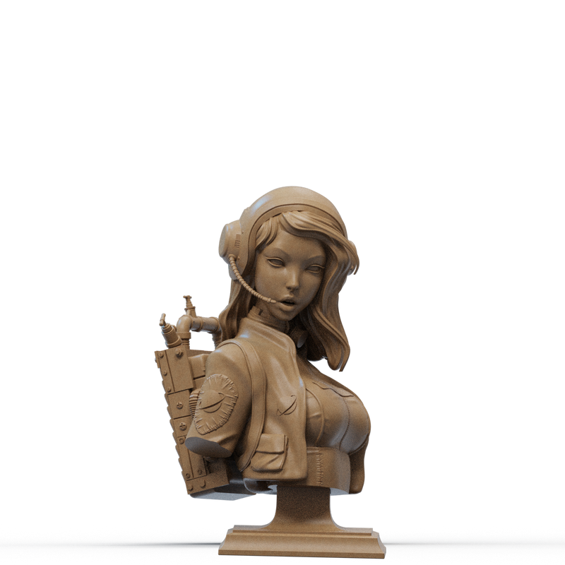 Retro Astronaut Resin Bust - view 1