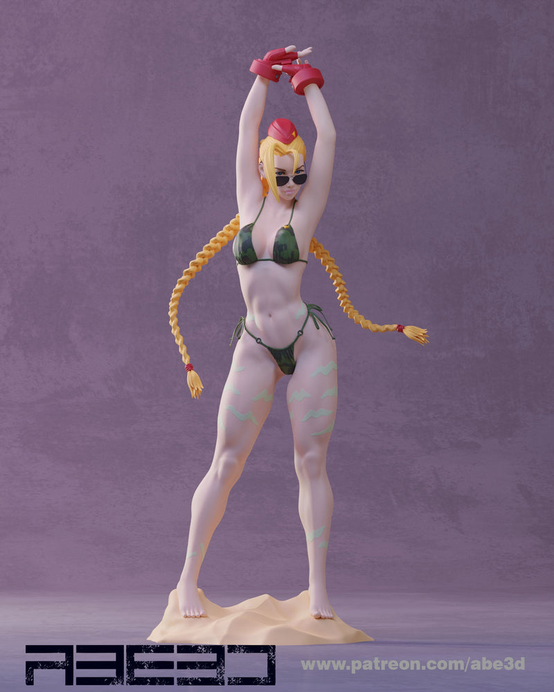 Cammy Bikini Resin Statue - view 2