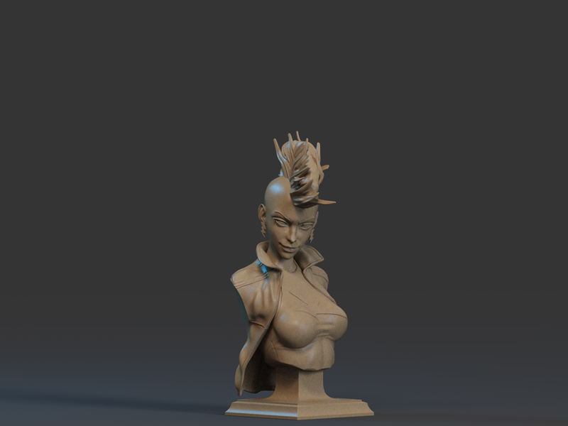 Storm Resin Bust - view 1