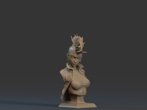 Storm Resin Bust - view 1