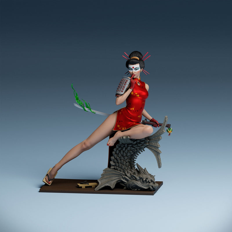 Katana Bombshell Resin Statue - view 1
