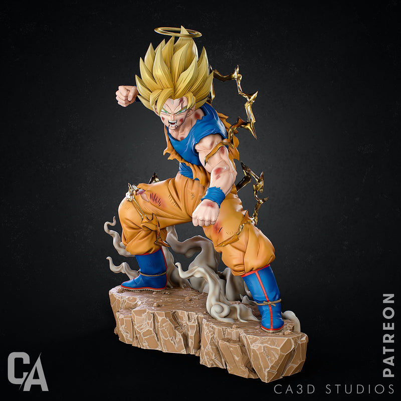 Goku Resin Statue - view 1
