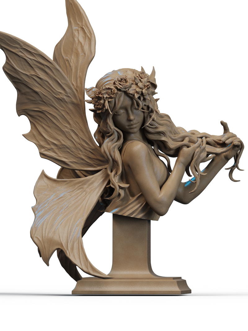 Fairy Blossom Resin Bust - view 1