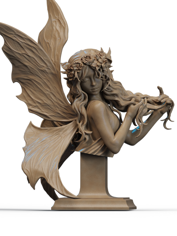 Fairy Blossom Resin Bust - view 1