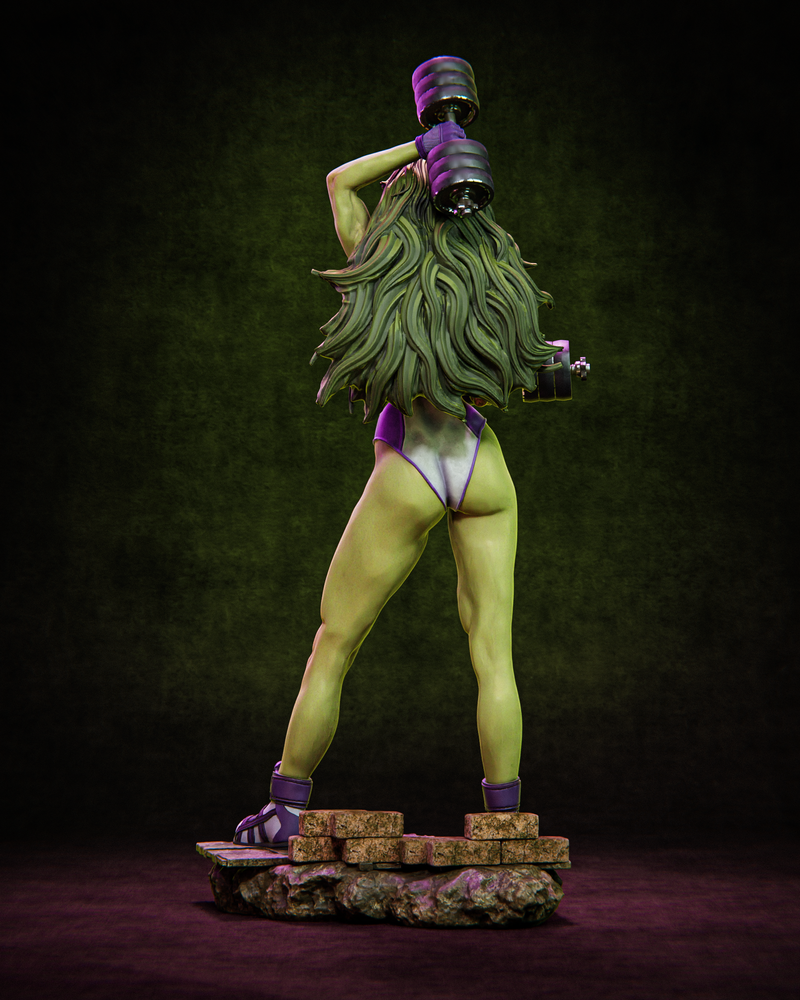 She-Hulk Resin Statue - view 4