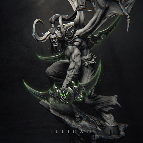 ILLIDAN Resin Statue - view 1