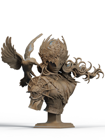 Lenora Queen of Crows Resin Bust - view 1