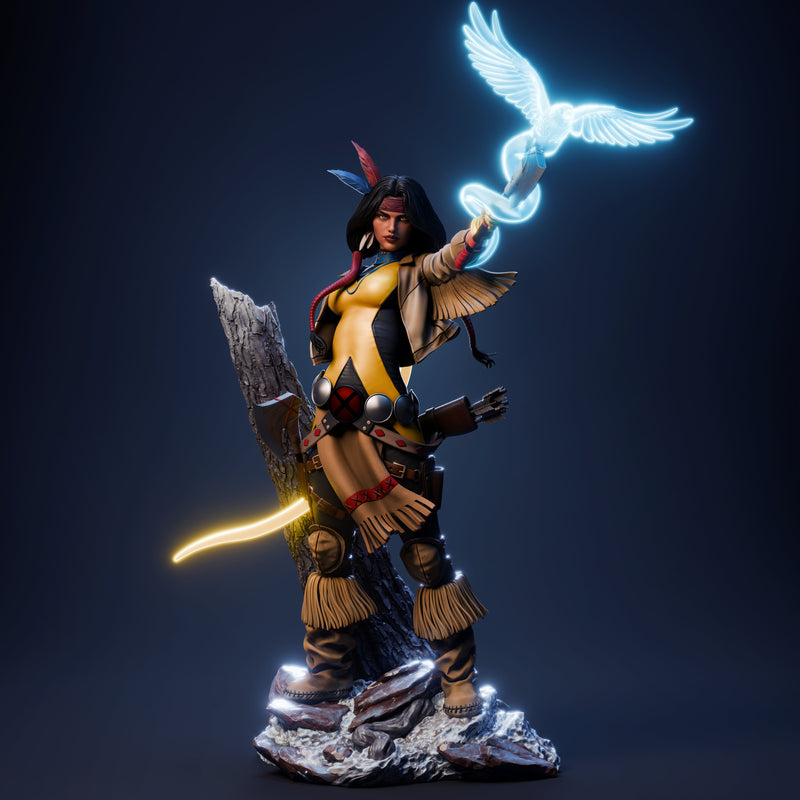 Dani Moonstar Mirage Resin Statue - view 3
