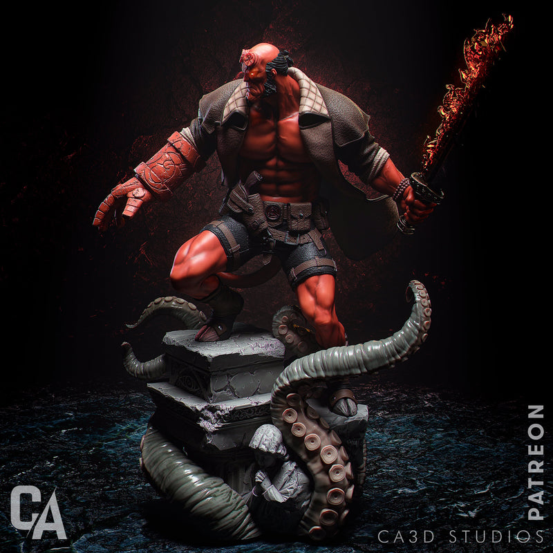 Hellboy Resin Statue - view 3