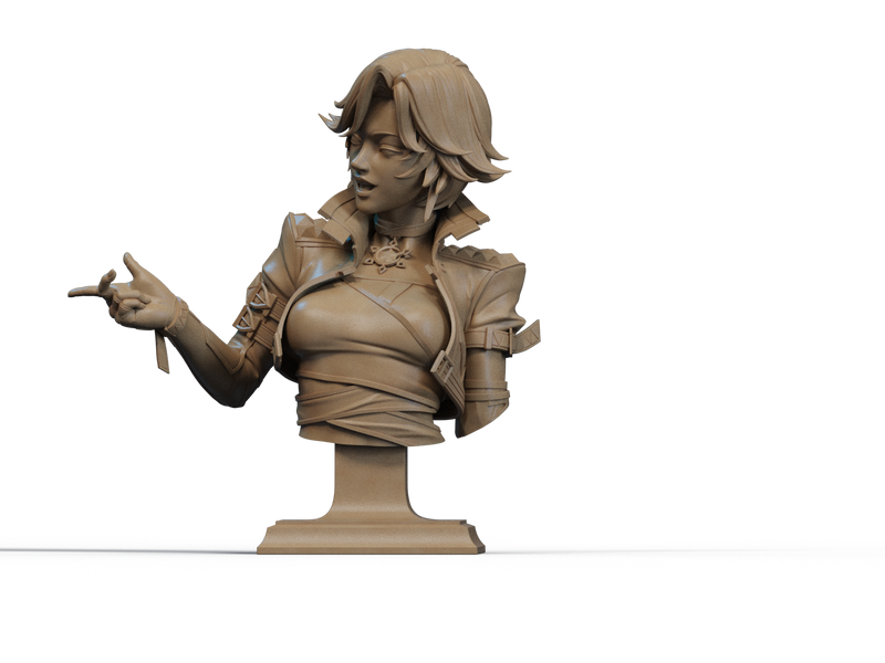 Luna Snow Resin Bust - view 2