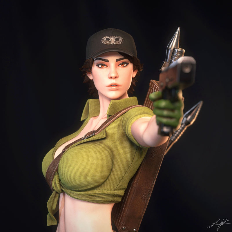 Lady Jaye Resin Statue - view 7