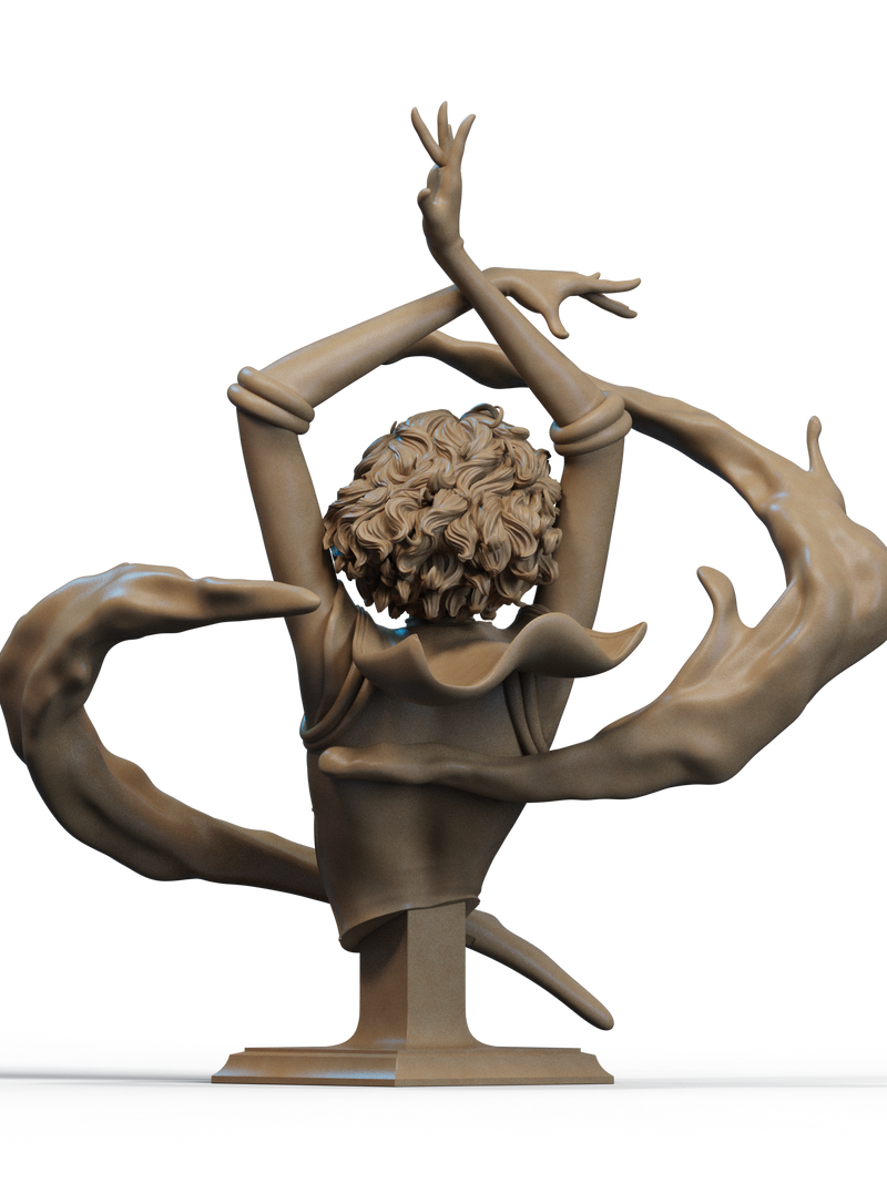 Mercury Resin Bust - view 3