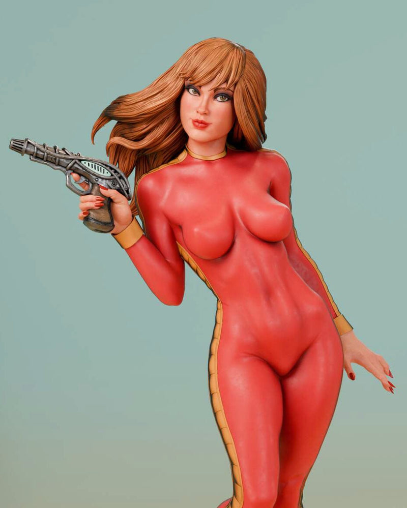 Barbarella Resin Statue - view 3