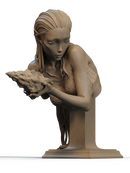 Mermaid Resin Bust - view 1
