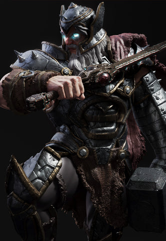 King Thor Resin Statue - view 1