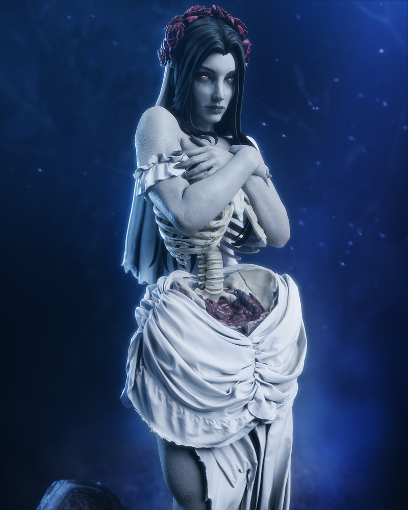 Undead Bride Resin Statue - view 1