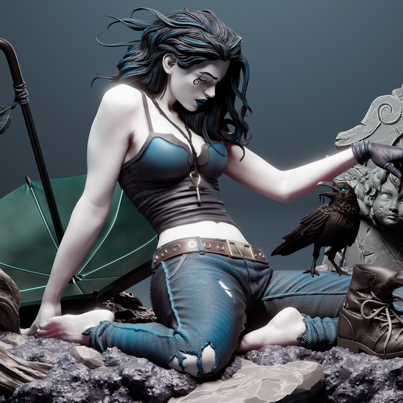 Death Resin Statue - Design 2 - view 4