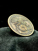 USMC Semper Fidelis Coin 40mm Engraved Eagle Globe Anchor Medallion