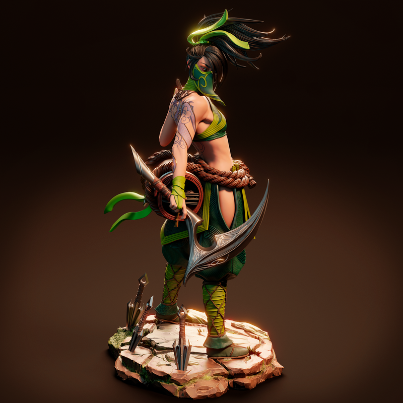 Akali Resin Statue - view 5