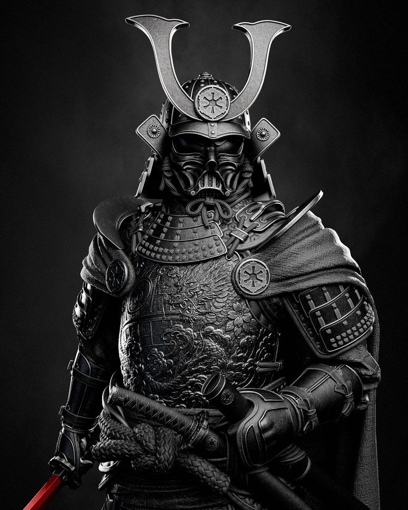 Darth Vader Samurai Resin Statue - view 1