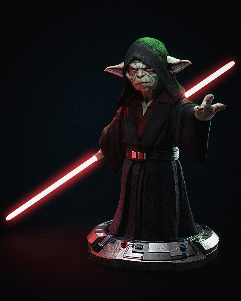 Darth Yoda Resin Statue - view 3