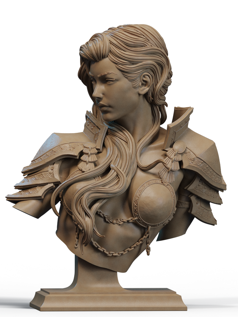 The Ember Queen Resin Bust - view 1