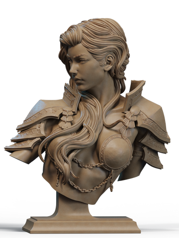The Ember Queen Resin Bust - view 1