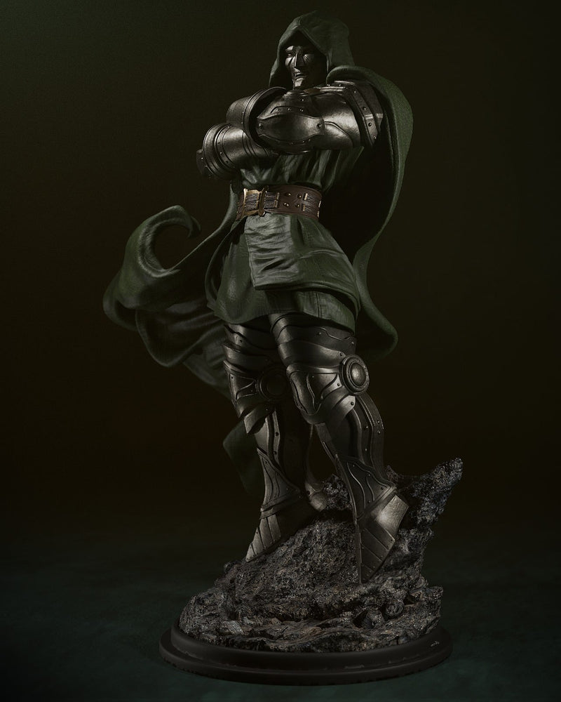 Dr Doom Resin Statue - view 2