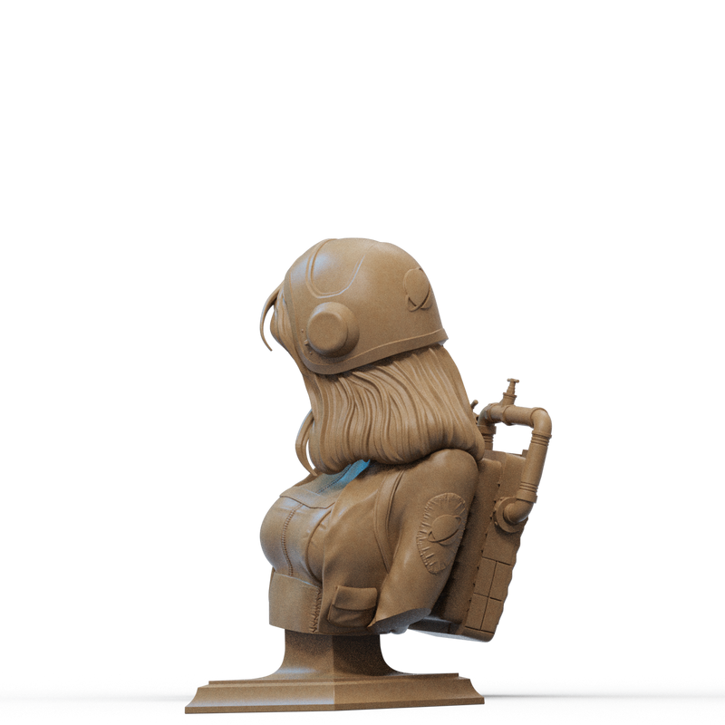 Retro Astronaut Resin Bust - view 4