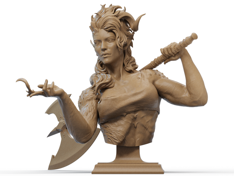 Karlach Resin Bust - view 1