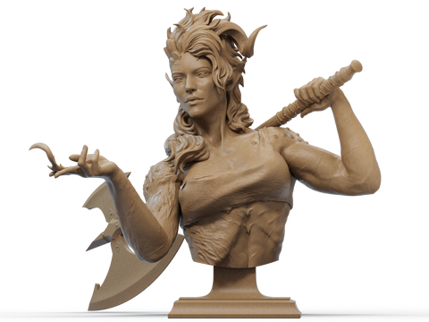 Karlach Resin Bust - view 1