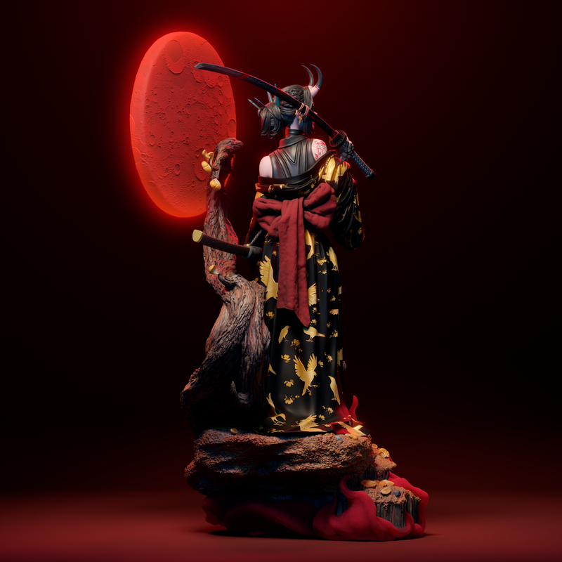 Oni Resin Statue - view 7