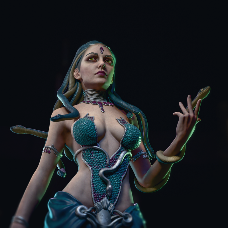 Medusa Resin Statue - Design 1 - view 1