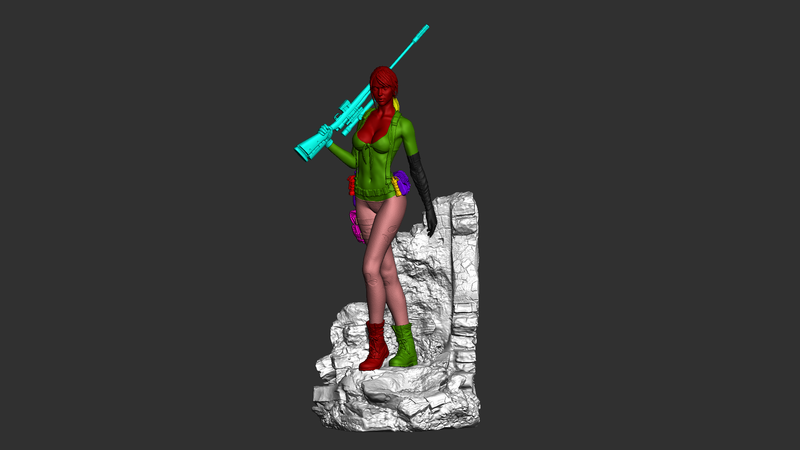 Quiet Resin Statue - view 8