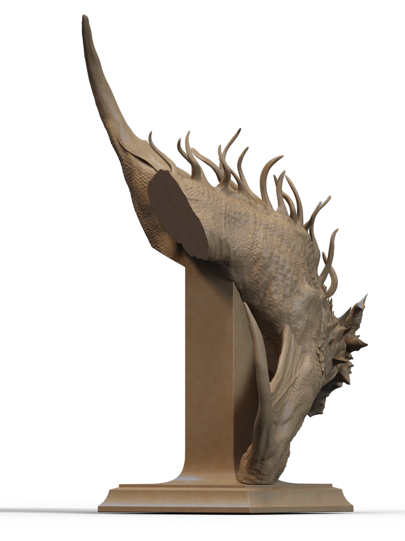 Elegy of the Wyrm Resin Bust - view 6