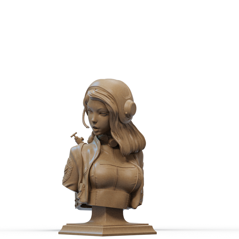 Retro Astronaut Resin Bust - view 3