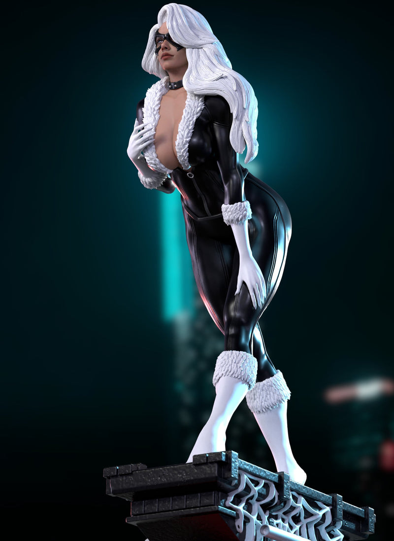 Black Cat Matc3D Resin Statue - view 8